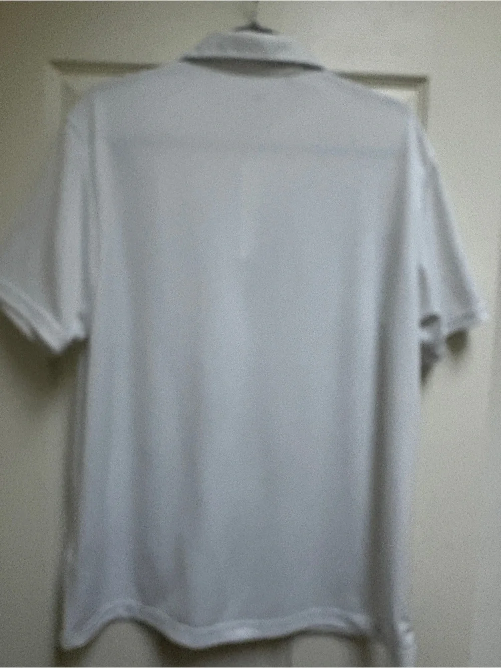 adidas White Polo with Gray Floral Chest Panel